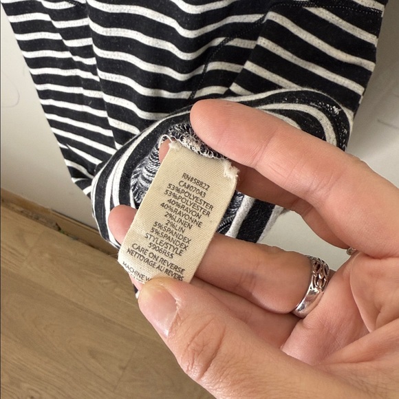 Max Studio Black and White Striped Long Sleeve Dress Size XS - Picture 3 of 4